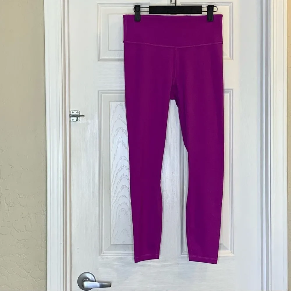 The North Face Elevation 7/8 Length Leggings Purple Cactus Flower Size Medium